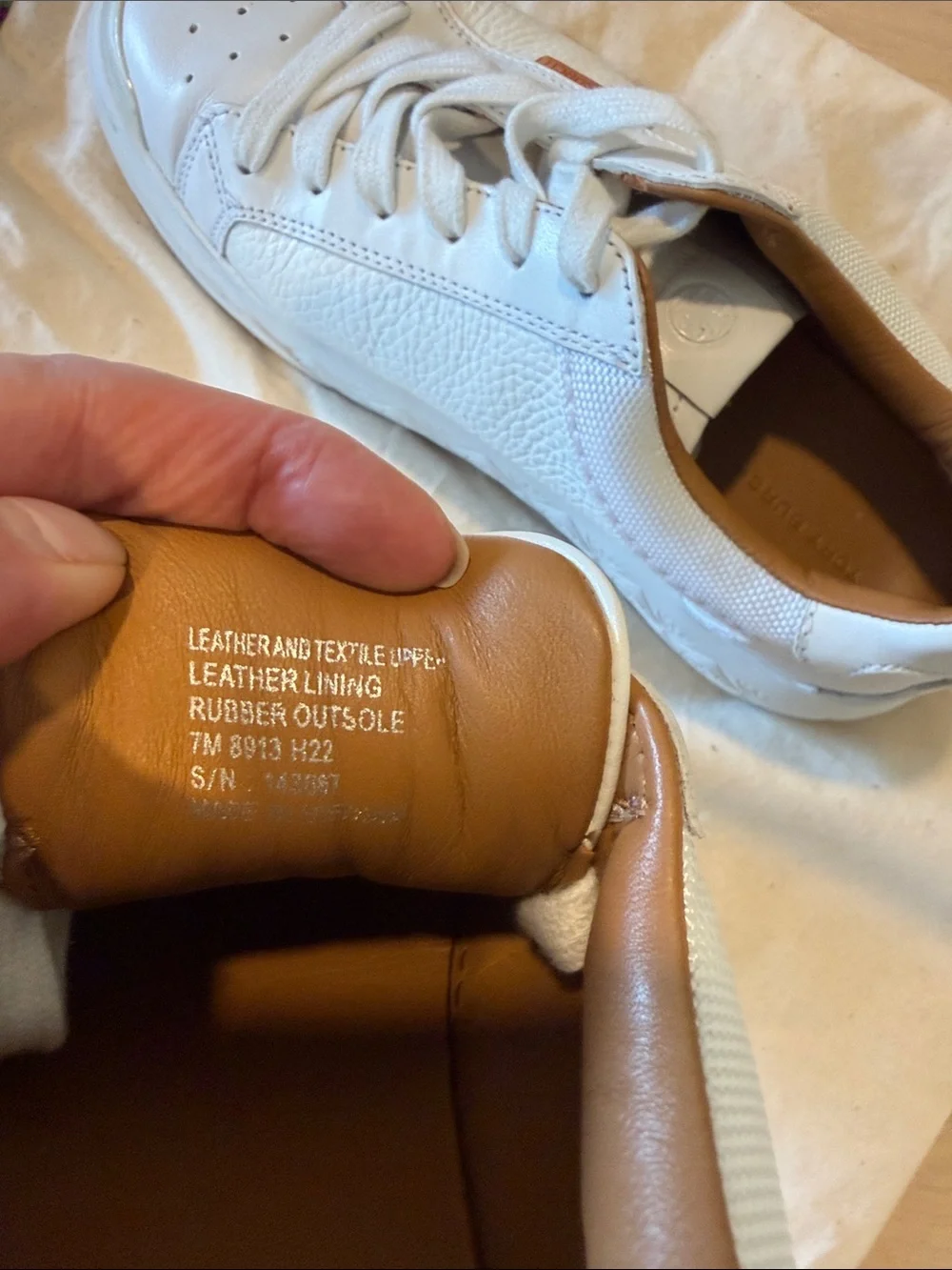Tory Burch Ladybug Platform Sneakers White Leather Women’s Size 7